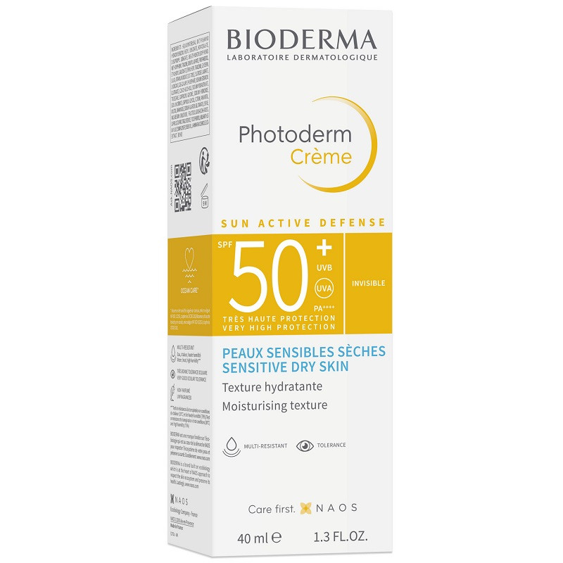 Bioderma Photoderm Крем солнцезащитный SPF 50+ для чувствительной сухой кожи 40 мл