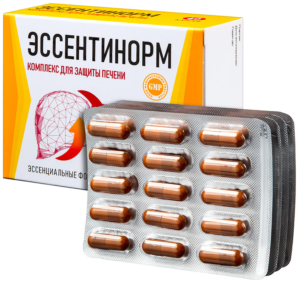 Эссентинорм Комплекс для защиты печени капсулы 60 шт