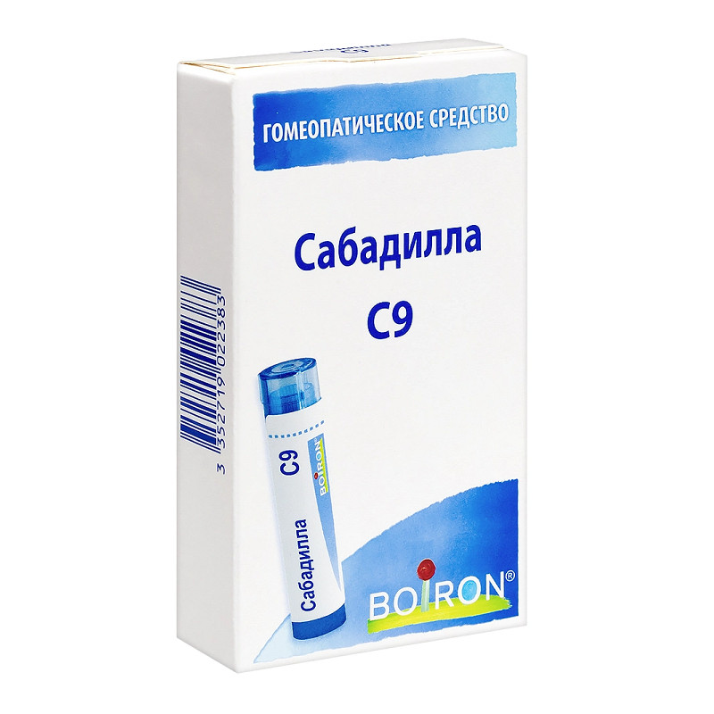 Сабадилла С9 гранулы гомеопатические 4 г