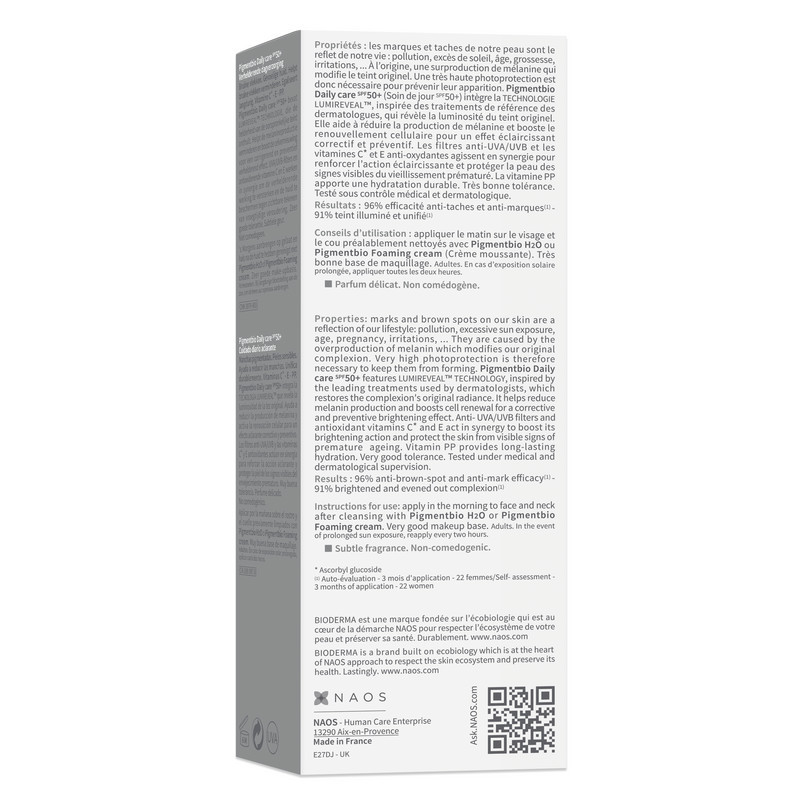 Bioderma Pigmentbio Daily care SPF 50+ Крем дневной осветляющий для кожи с гиперпигментацией 40 мл
