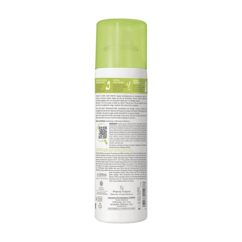 A-Derma Exomega Спрей-эмолент смягчающий 200 мл