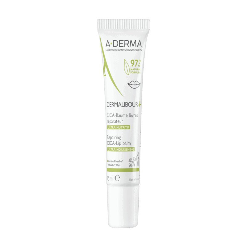 A-Derma Dermolibour+ Бальзам для губ восстанавливающий 15 мл