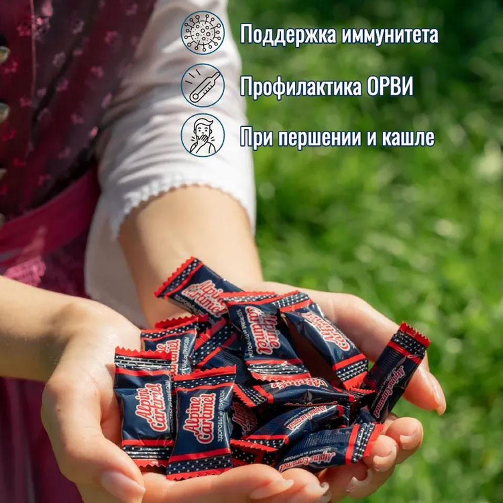 Альпийская карамель леденцы Ментол 75 г
