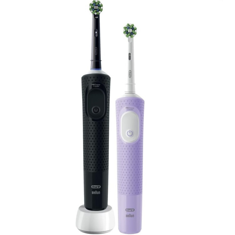 Oral-B Vitality Pro Набор зубных щеток электрических Черная + Лиловая
