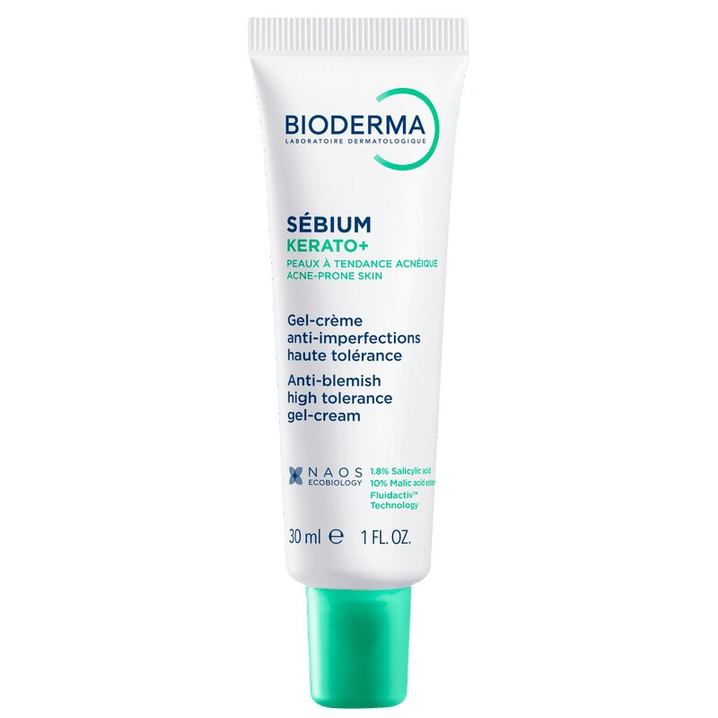 Bioderma Sebium Kerato+ Крем-гель отшелушивающий с кислотами для устранения несовершенств кожи 30 мл
