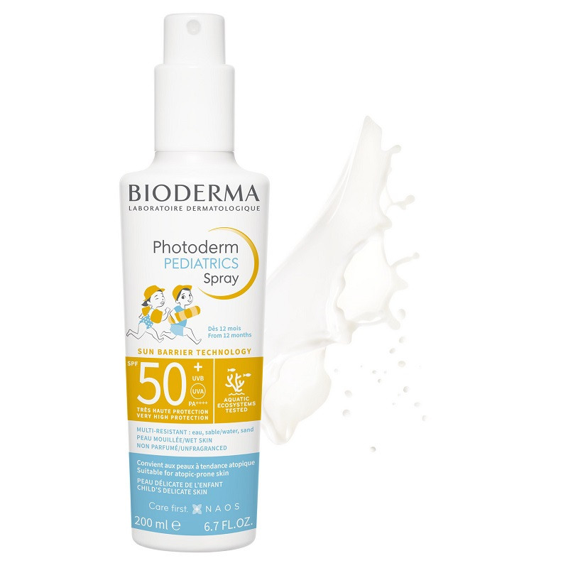 Bioderma Photoderm Pediatrics Спрей детский солнцезащитный SPF 50+ для лица и тела 200 мл