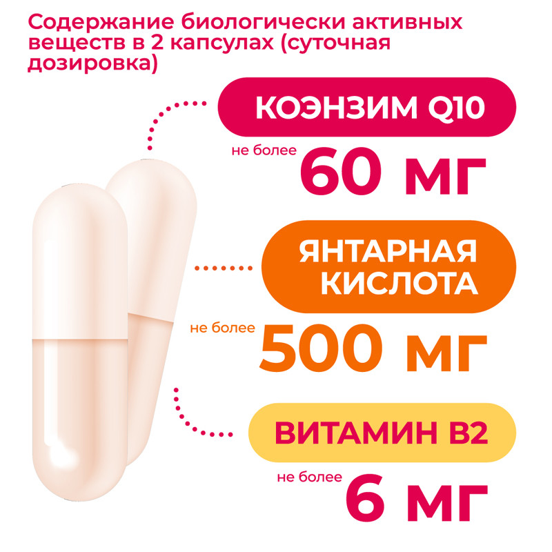 Цитофлавин Про капсулы 60 шт