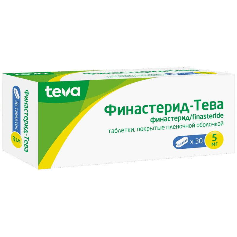 Финастерид-Тева 5 мг таблетки 30 шт