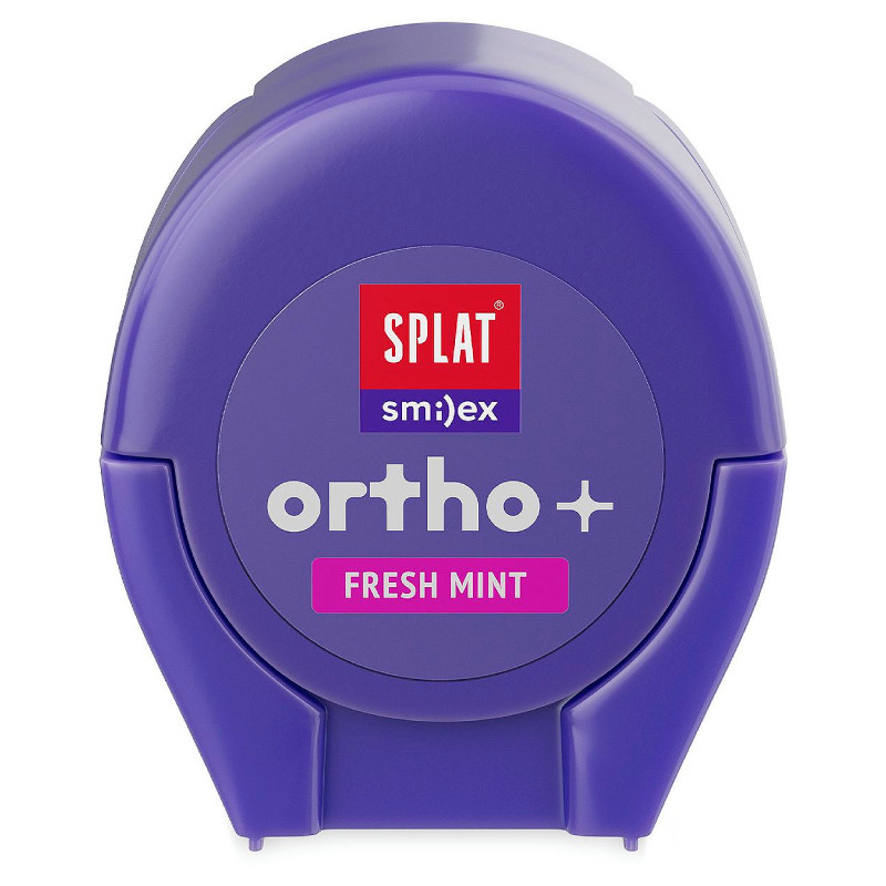 Splat Smilex Ortho+ Зубная нить объемная ортодонтическая Мята 30 шт
