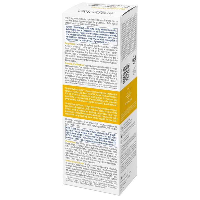 Bioderma Photoderm М Крем-гель тональный солнцезащитный SPF 50+ Светлый оттенок 40 мл