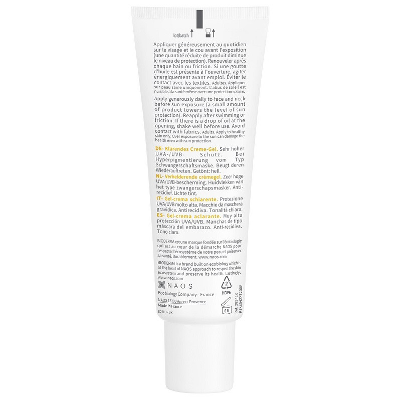 Bioderma Photoderm М Крем-гель тональный солнцезащитный SPF 50+ Светлый оттенок 40 мл