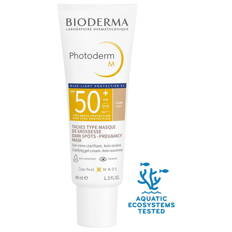 Bioderma Photoderm М Крем-гель тональный солнцезащитный SPF 50+ Светлый оттенок 40 мл