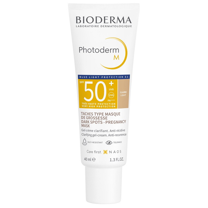 Bioderma Photoderm М Крем-гель тональный солнцезащитный SPF 50+ Светлый оттенок 40 мл