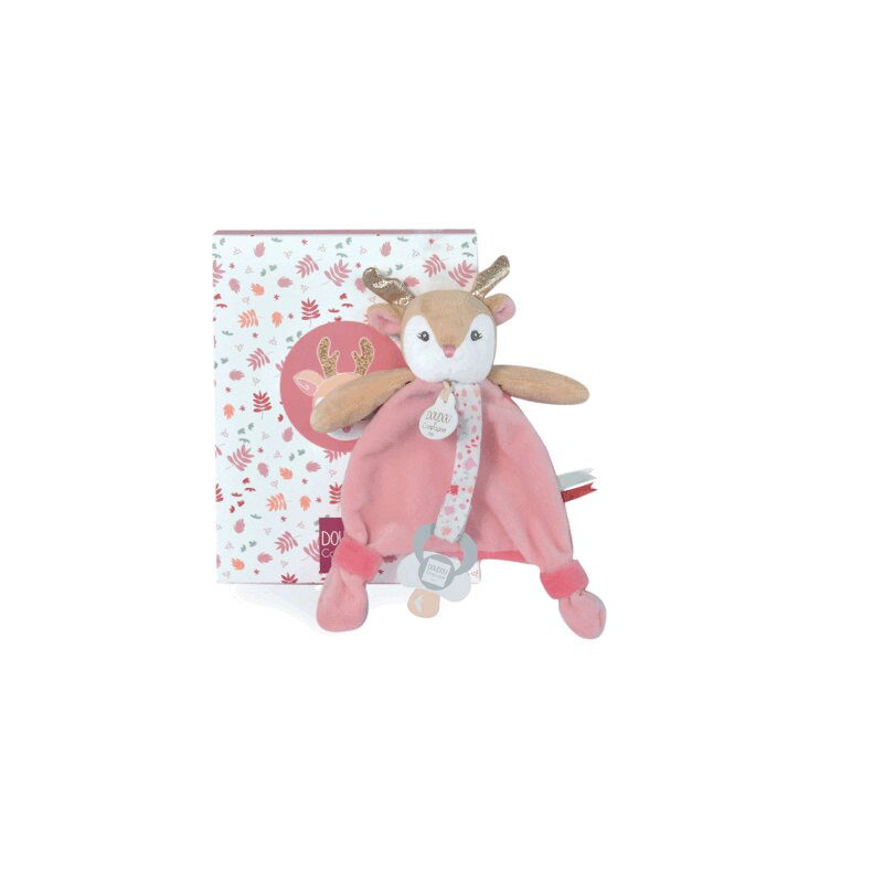 Doudou et Compagnie Комфортер Олененок с держателем для пустышки
