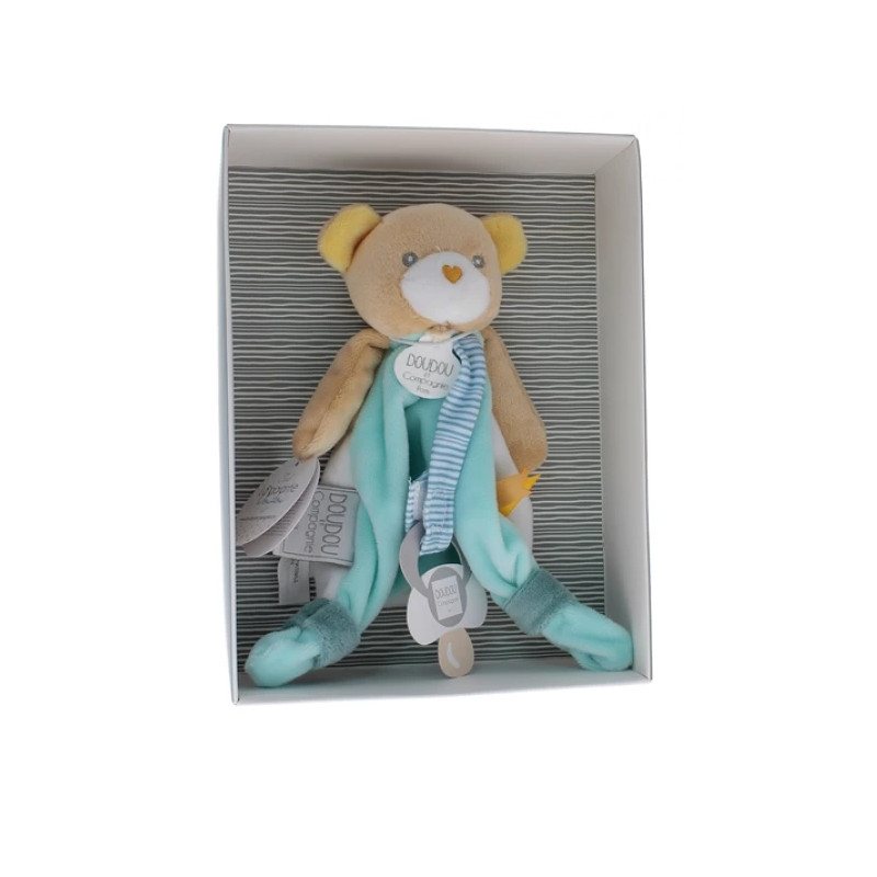 Doudou et Compagnie Комфортер Медвежонок с держателем для пустышки
