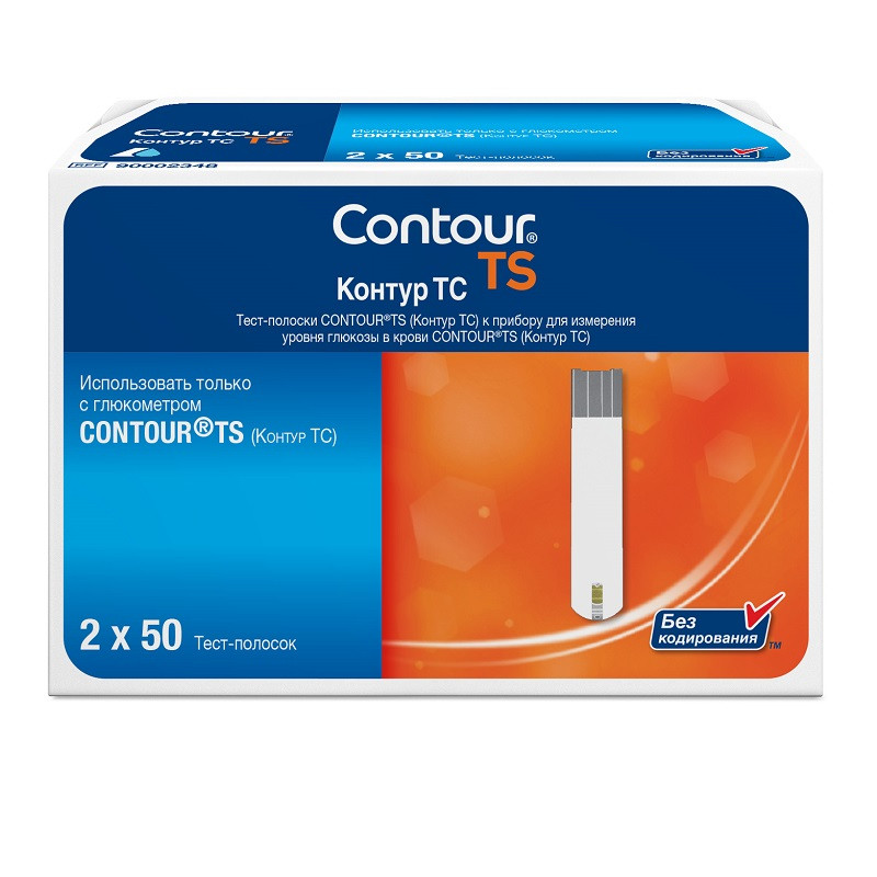 Contour TS Тест-полоски для глюкометра 50 шт+50 шт