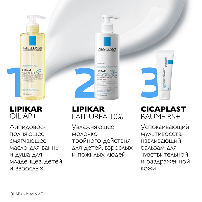 La Roche-Posay Lipikar Lait Urea 10% Молочко для тела увлажняющее для сухой кожи 400 мл