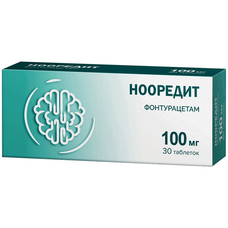 Нооредит 100 мг таблетки 30 шт