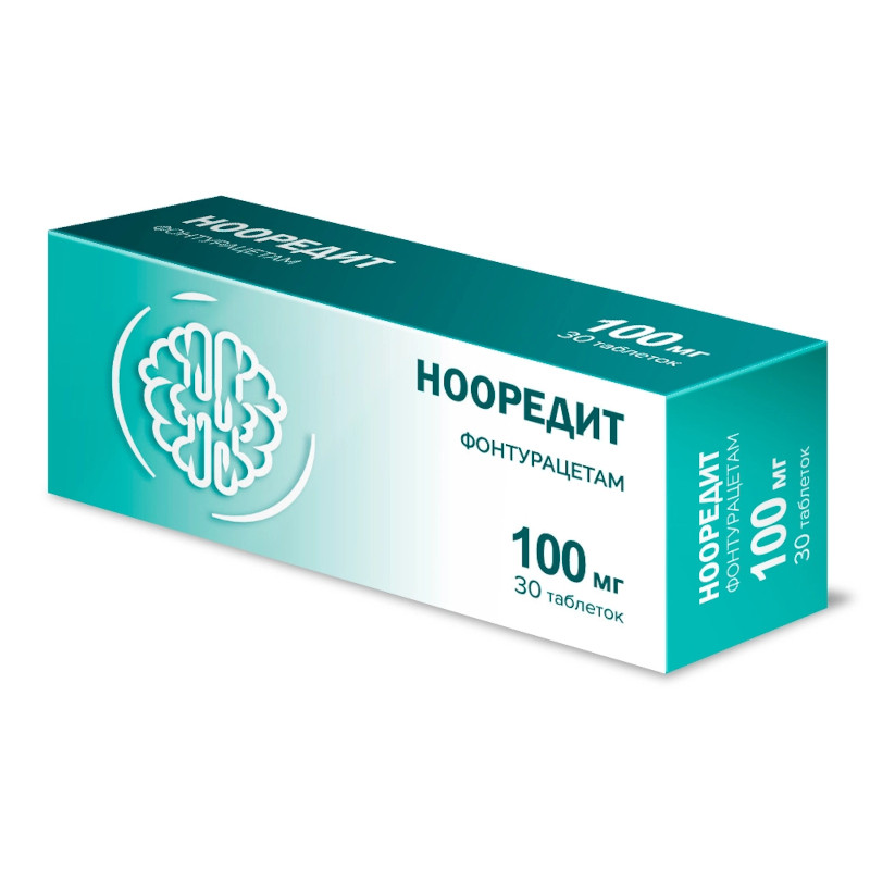 Нооредит 100 мг таблетки 30 шт