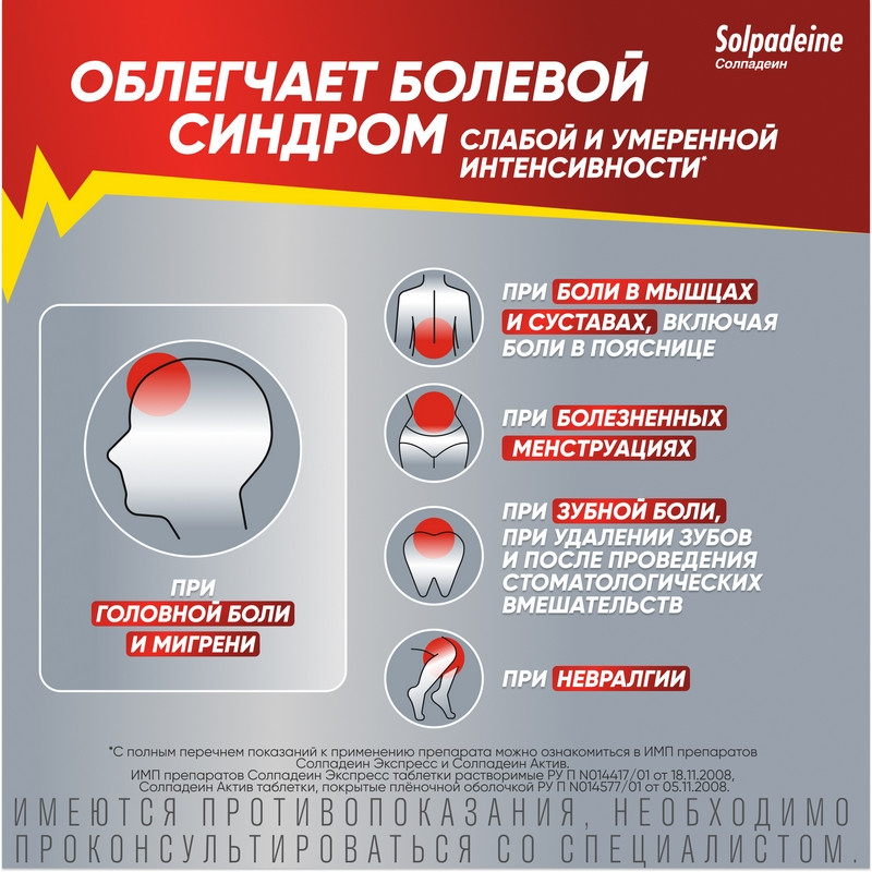Солпадеин Экспресс таблетки растворимые 12 шт
