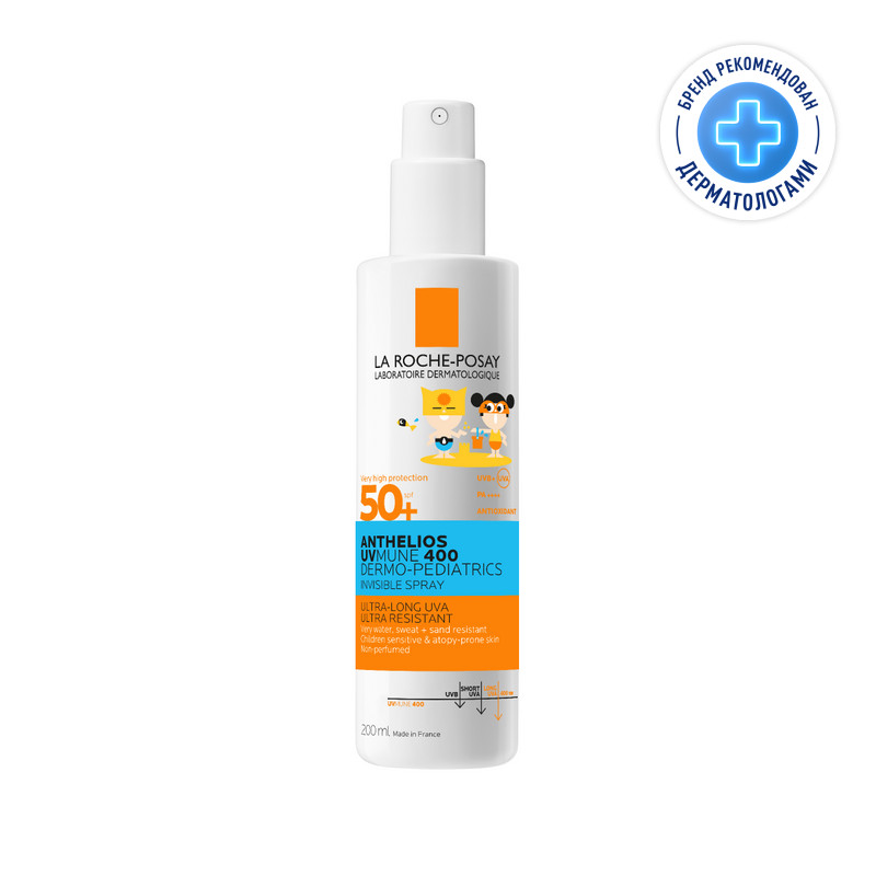 La Roche-Posay Anthelios UVMUNE 400 Dermo-Pediatrics Спрей детский солнцезащитный SPF 50+ 200 мл