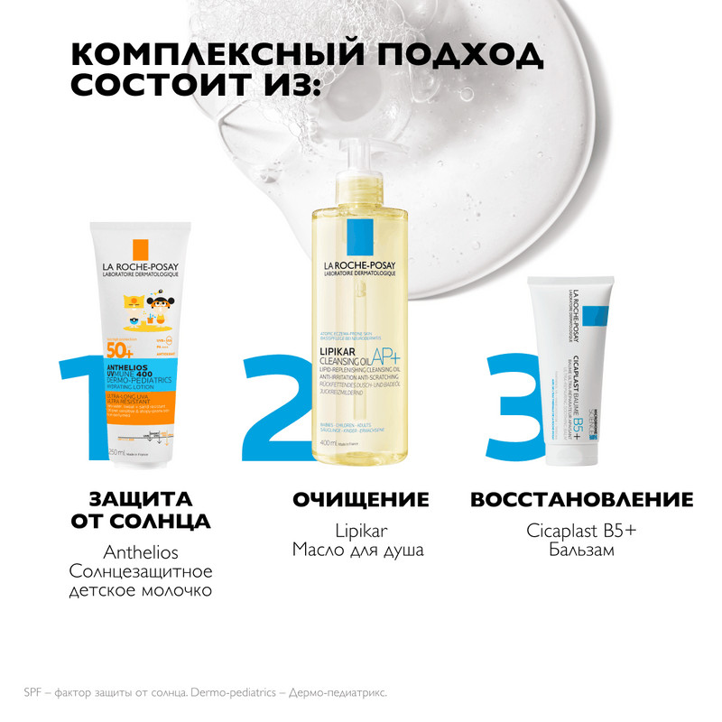 La Roche-Posay Anthelios UVMUNE 400 Dermo-Pediatrics Молочко детское солнцезащитное увлажняющее SPF 50+ 250 мл