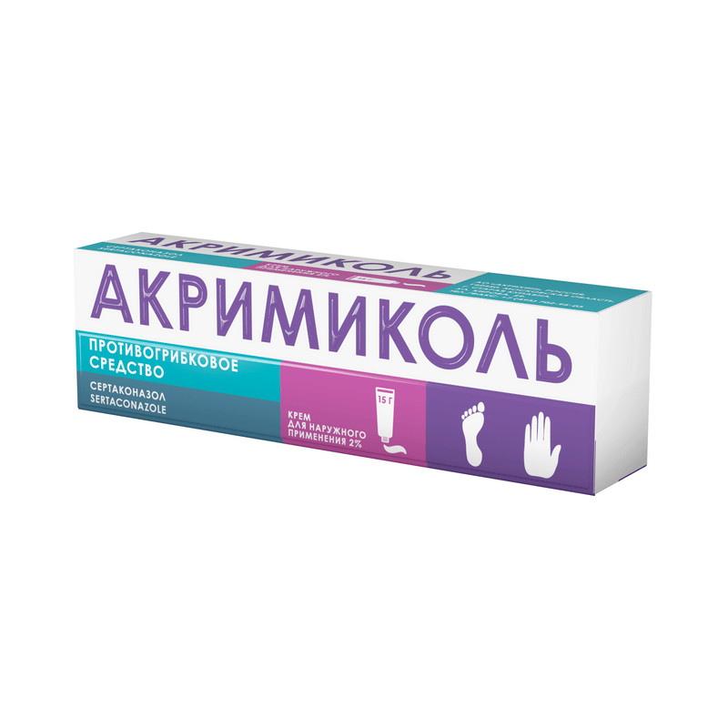 Акримиколь 2% крем для наружного применения 15 г