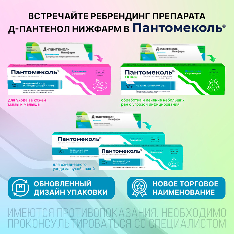 Пантомеколь 5% крем для наружного применения 25 г
