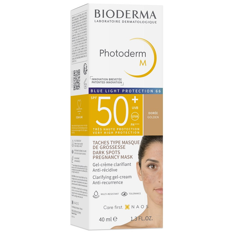 Bioderma Photoderm М Крем-гель тональный солнцезащитный SPF 50+ Темный оттенок 40 мл