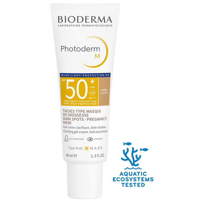 Bioderma Photoderm М Крем-гель тональный солнцезащитный SPF 50+ Темный оттенок 40 мл