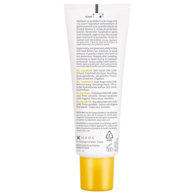 Bioderma Photoderm Аквафлюид солнцезащитный SPF 50+ с матирующим эффектом 40 мл
