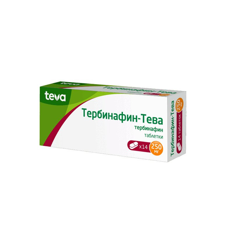 Тербинафин-Тева 250 мг таблетки 14 шт