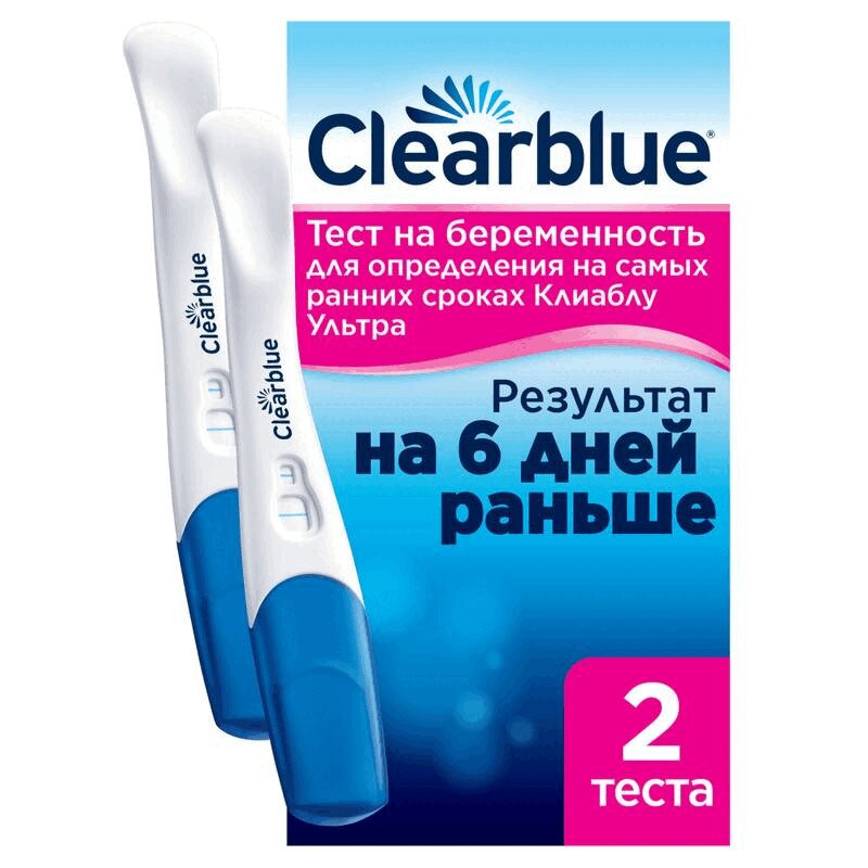 Clearblue Ultra Тест на беременность струйный тест-кассета 2 шт