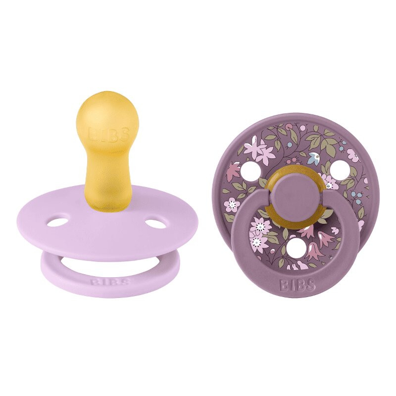 Bibs Colour Пустышка латексная с 6 месяцев Chamomile Lawn-Violet Sky 2 шт