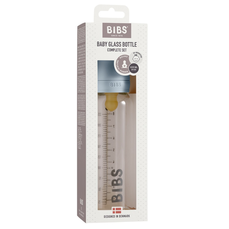 Bibs Бутылочка с соской Baby Blue 225 мл