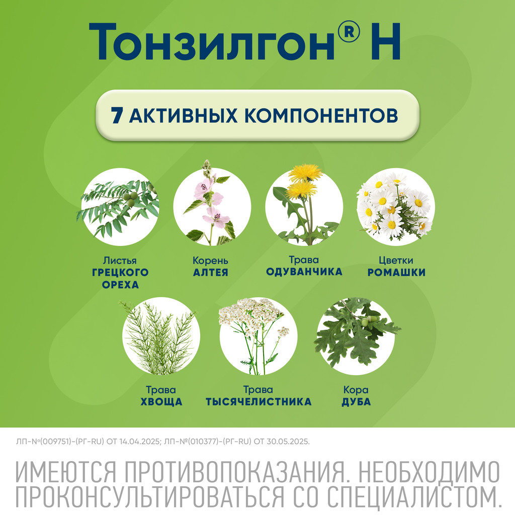 Тонзилгон Н таблетки 25 шт