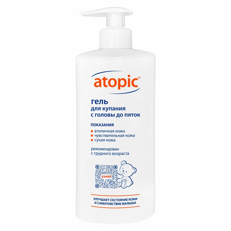 Atopic Гель для купания с головы до пяток 400 мл