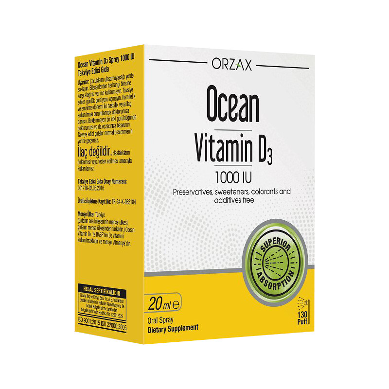 Orzax Ocean Vitamin D3 1000 МЕ спрей 20 мл