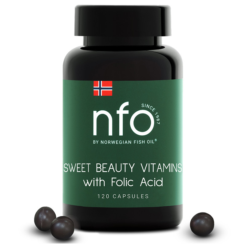 NFO Sweet Beauty Витамины с фолиевой кислотой капсулы 120 шт