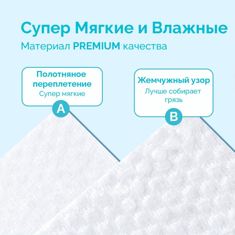 Hoppi Mini Салфетки влажные детские 56 шт