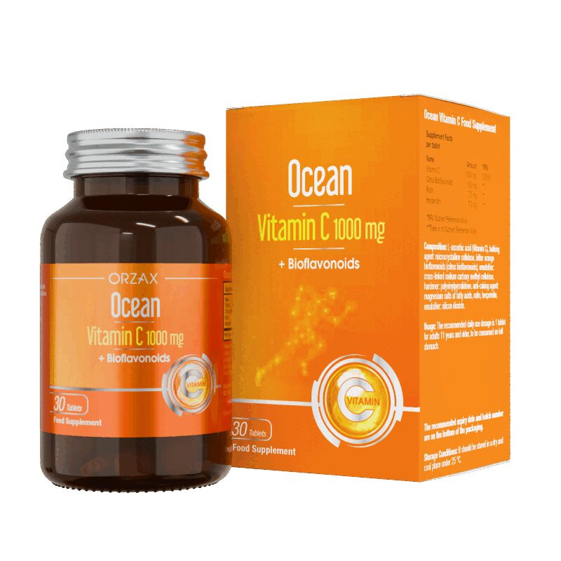 Orzax Ocean Vitamin C 1000 мг таблетки 30 шт