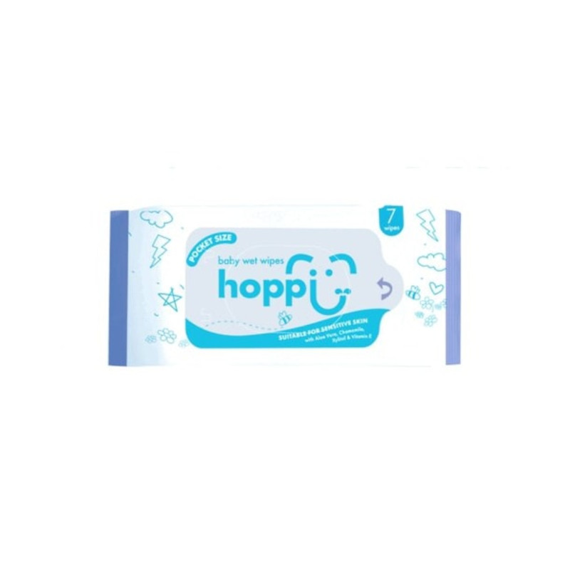 Hoppi Салфетки влажные детские мини 7 шт
