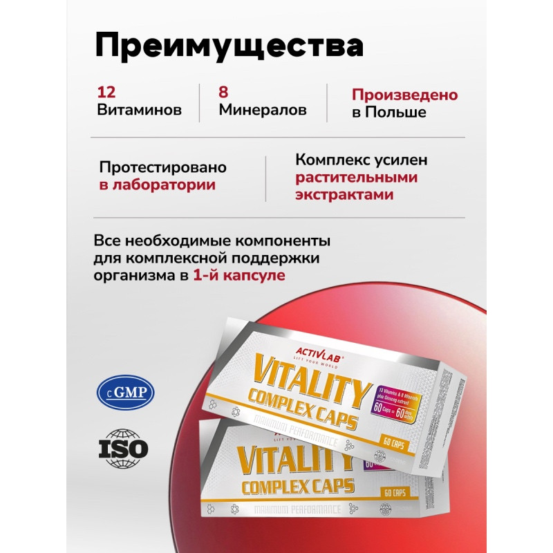 ActivLab Комплекс витаминов и минералов капсулы 60 шт