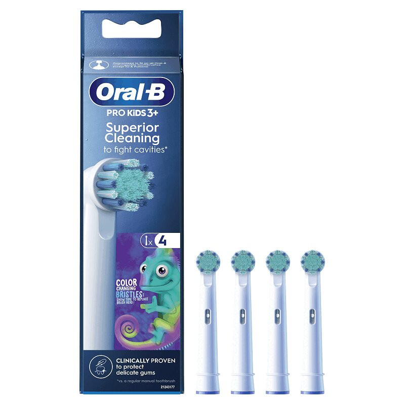 Oral-B Pro Kids Насадки для зубной электрической щетки для детей с 3 лет 4 шт