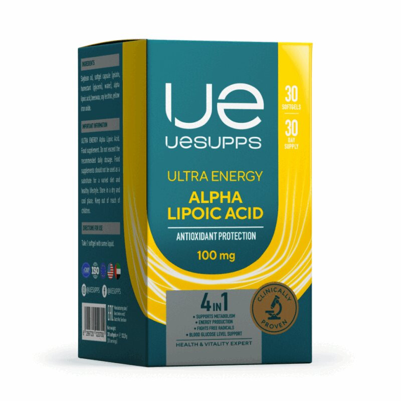Uesupps Альфа-липоевая кислота 100 мг капсулы 30 шт