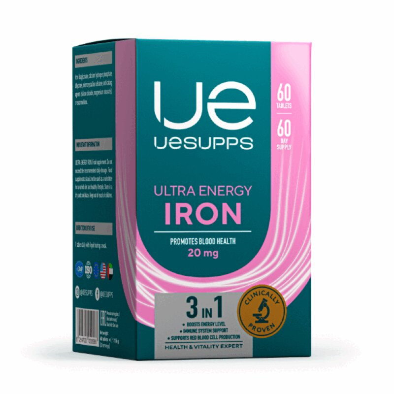 Uesupps Железо 20 мг таблетки 60 шт