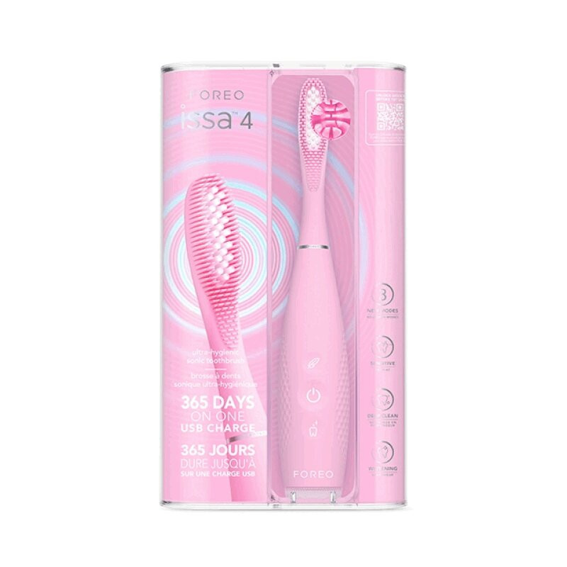 Foreo ISSA 4 Зубная щетка звуковая гибридная Жемчужно-Розовый