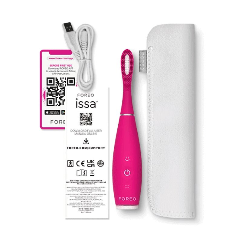 Foreo ISSA 4 Смайл Зубная щетка звуковая гибридная Земляника лесная