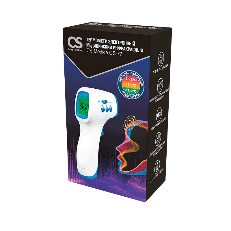 CS Medica Термометр электронный медицинский инфракрасный CS-77 1 шт