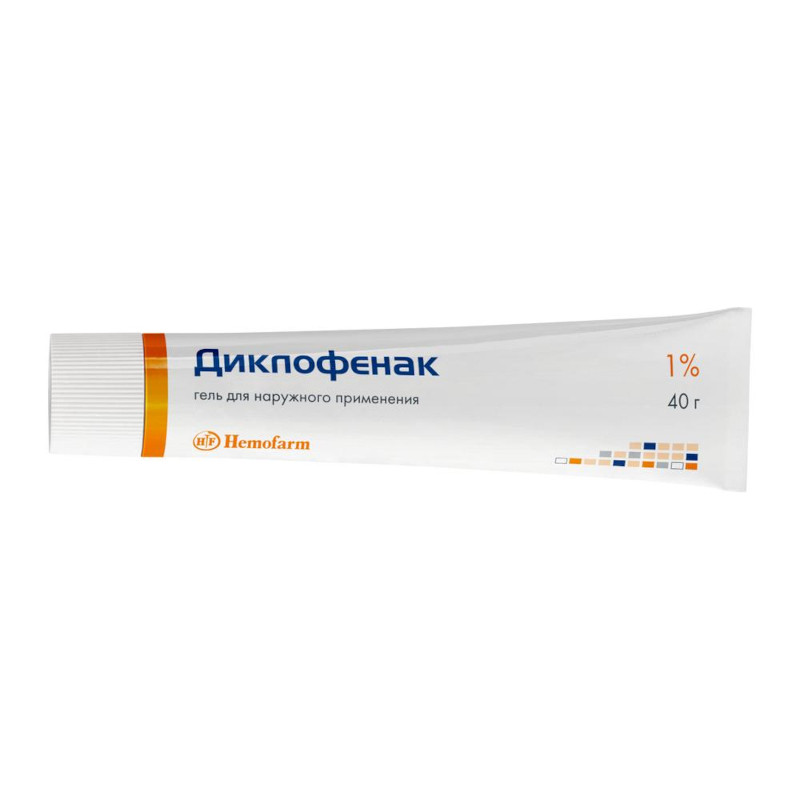 Диклофенак 1% гель для наружного применения 40 г